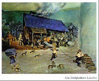 Die alte  Dorfglash&uuml;tte Lauscha